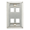 Placa de Acero Inoxidable QuickPort 1, 2 y 4 Salidas - Imagen 3